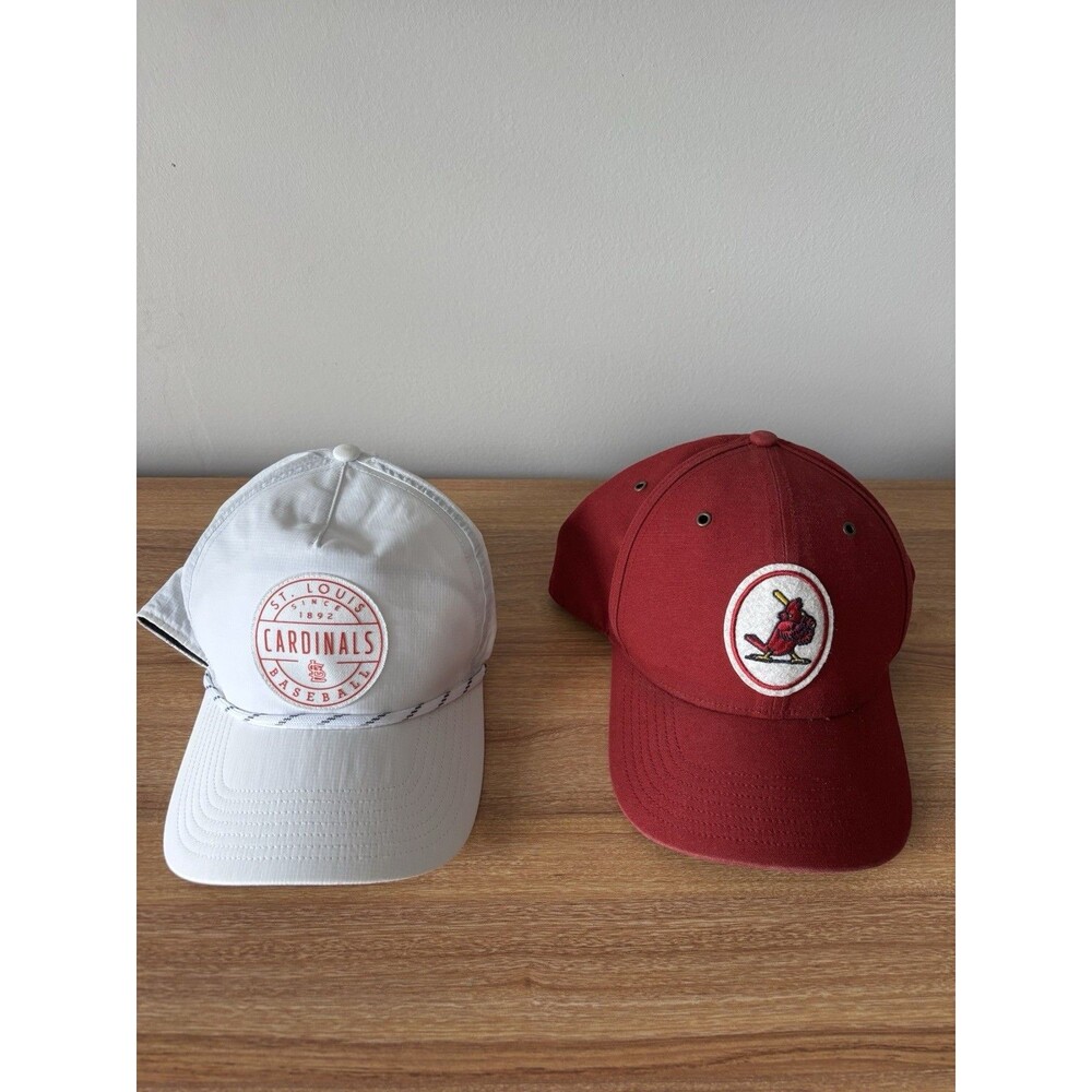 2 St. Louis Cardinals 47 Brand Cooperstown SnapBack Hat Red & White